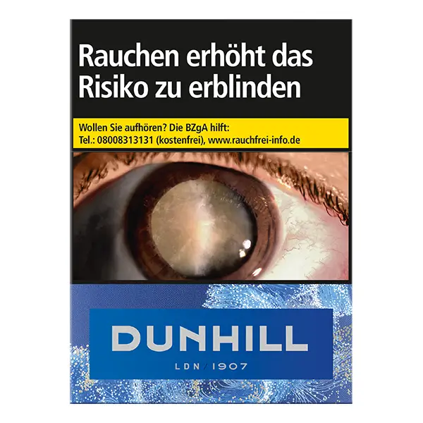 Die Dunhill Blue Giga Zigaretten.