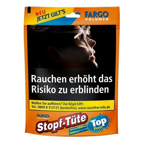 Fargo Volumentabak Orange Stopf-Tüte