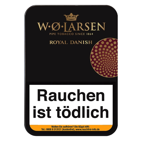 w o larsen pfeifentabak royal danish dose