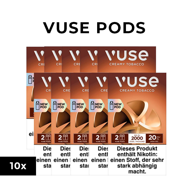 10x VUSE Pods Creamy Tobacco