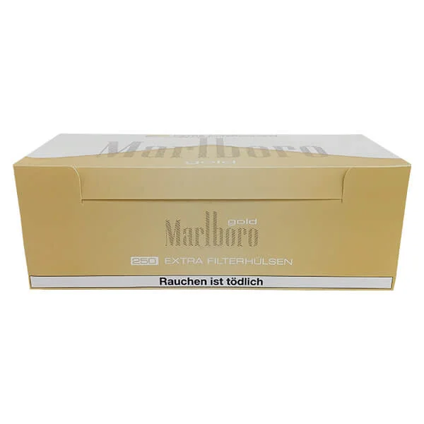 Marlboro Extra Size Gold Filterhülsen 250er Packung Marlboro Extra Size Gold Filterhülsen 250er Packung
