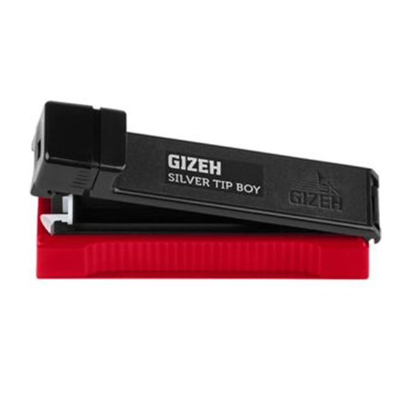 Gizeh Stopfgerät Silver Tip Boy Schwarz/Rot Standard-Hülsen