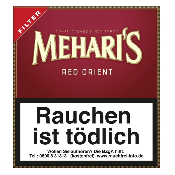 Mehari's Zigarillos Red Orient M Vanille mit Filter