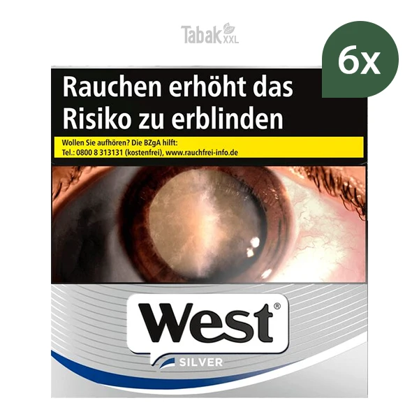 West Zigaretten Original Silver 5xl Stange West Zigaretten Original Silver 5xl Stange