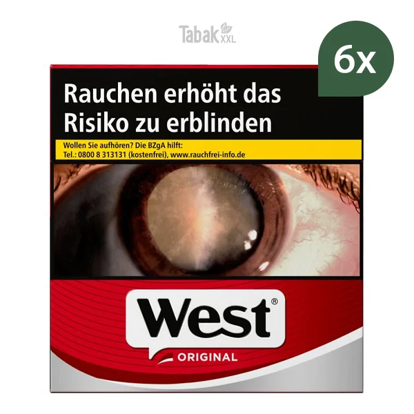 West Zigaretten Original Red 4XL Stange West Zigaretten Original Red 4XL Stange