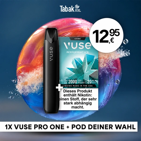 Vuse Pro One Pen Device Black + 1x Pod Bundle