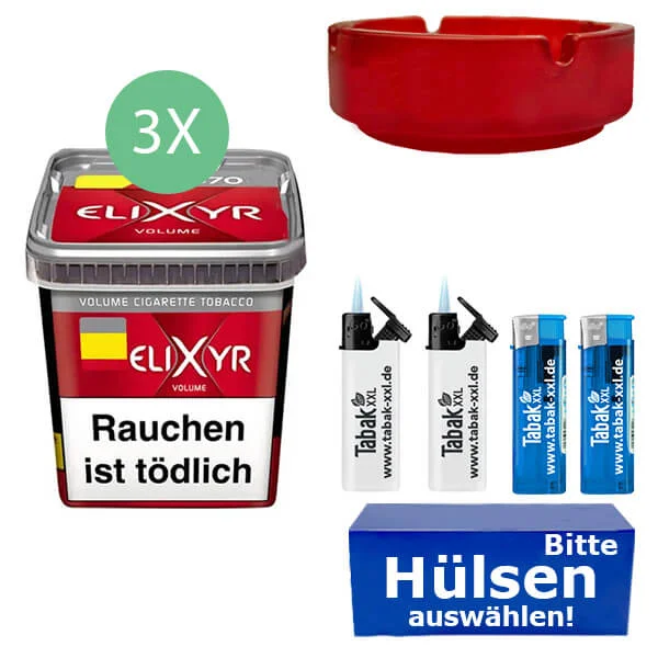 elixyr-tabak-red-3-x-eimer-mit-waehlbaren-huelsen-und-aschenbecher elixyr-tabak-red-3-x-eimer-mit-waehlbaren-huelsen-und-aschenbecher