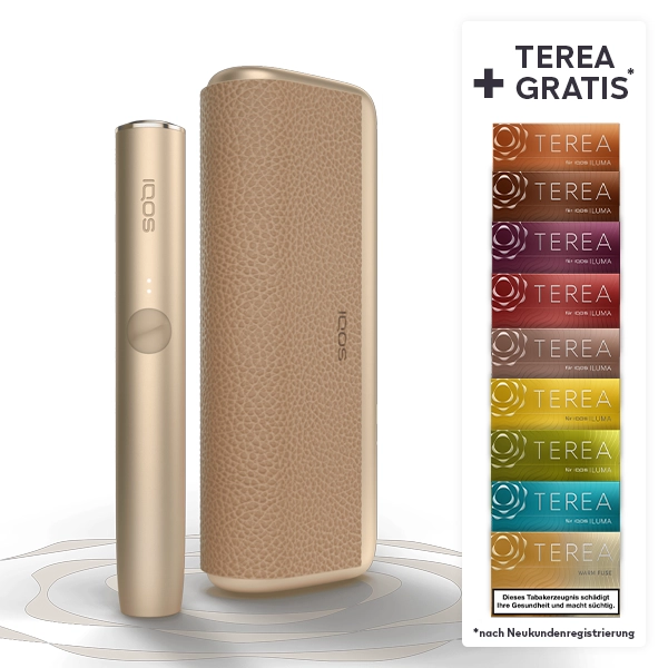 IQOS ILUMA PRIME Gold Khaki + bis zu 60 TEREA Sticks nach Registrierung* bei IQOS