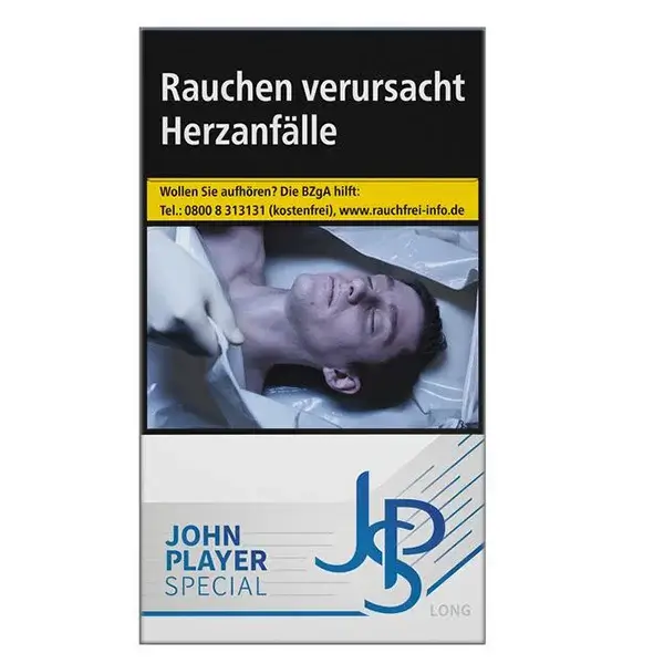 JPS Zigaretten Blue Long Die JPS Blue Long Zigaretten.