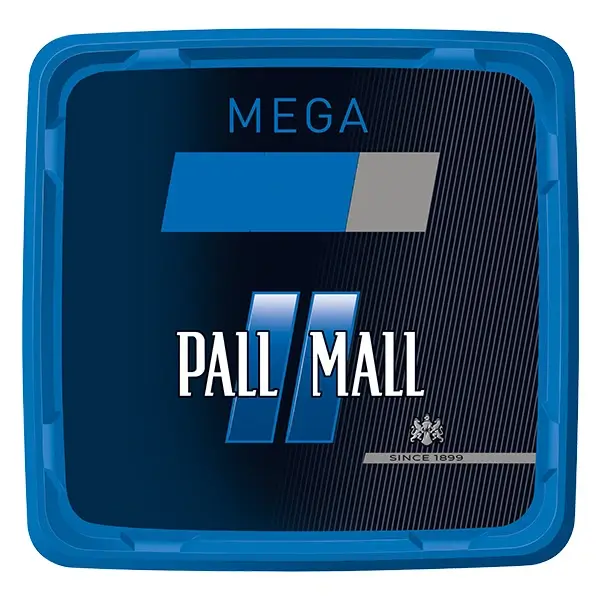 Pall Mall Volumentabak Blue Mega Box front Pall Mall Volumentabak Blue Mega Box front