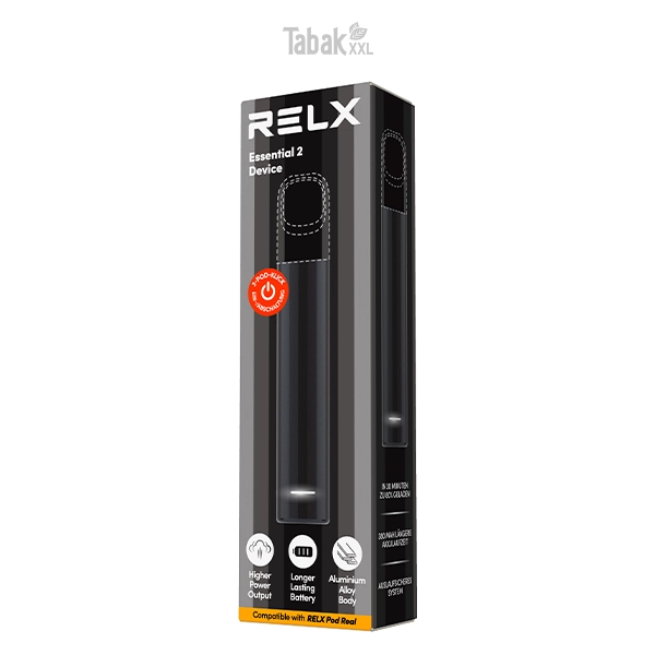 RELX E-Zigarette Essential 2 Device Black RELX E-Zigarette Essential 2 Device Black
