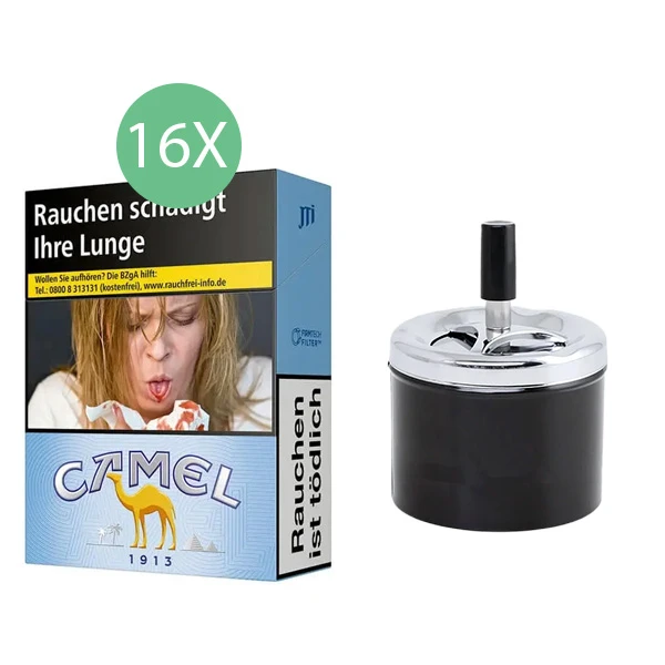 16x camel zigaretten blue big pack xxl 1x aschenbecher 16x camel zigaretten blue big pack xxl 1x aschenbecher