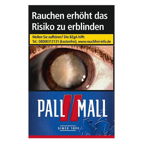 Die Pall Mall red Zigaretten im original Pack.