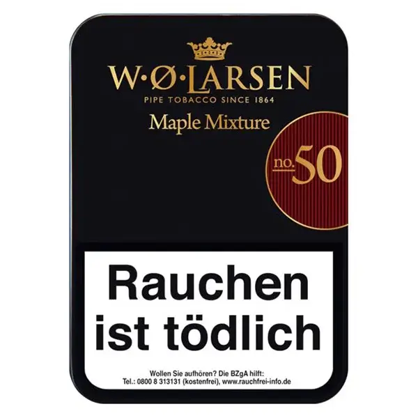 W. O. Larsen Pfeifentabak Maple Mixture No. 50 Dose W. O. Larsen Pfeifentabak Maple Mixture No. 50 Dose