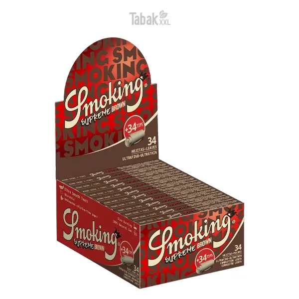 smoking-blaettchen-supreme-brown-king-size-24-x-34-blatt-tips-box smoking-blaettchen-supreme-brown-king-size-24-x-34-blatt-tips-box
