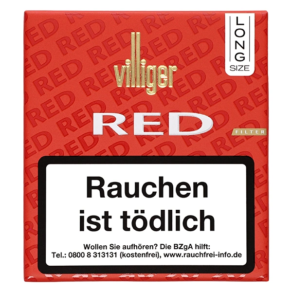Villiger Zigarillos Long Red M mit Filter Villiger Zigarillos Long Red M mit Filter
