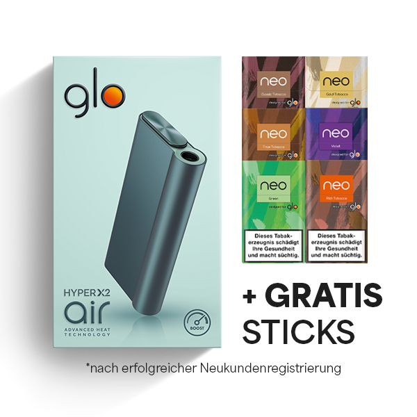 Glo Hyper Air - Light Teal + gratis Sticks Glo Hyper Air - Light Teal + gratis Sticks
