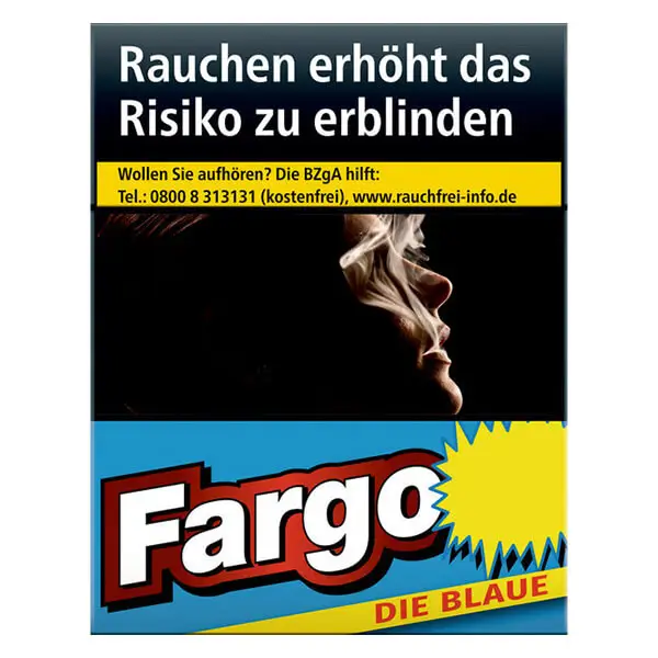 Die Zigaretten von Fargo im blue Pack.