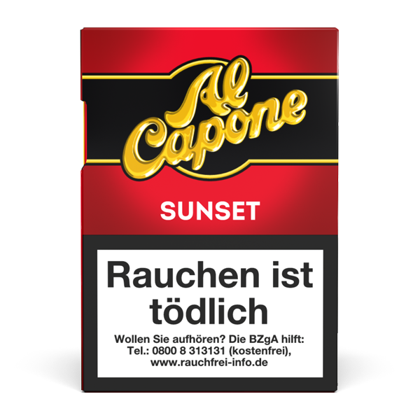 Al Capone Zigarillos Sunset Rot M Rum mit Filter