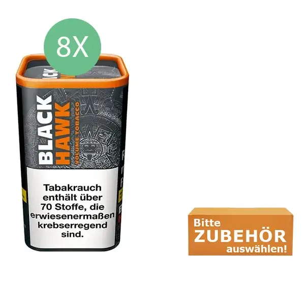 8 x Black Hawk Tabak Dose