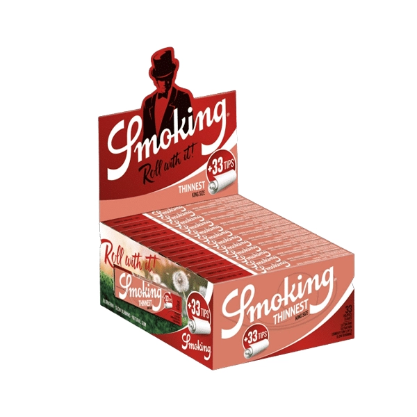 smoking-blaettchen-thinnest-king-size-24-x-33-blatt-tips-box smoking-blaettchen-thinnest-king-size-24-x-33-blatt-tips-box