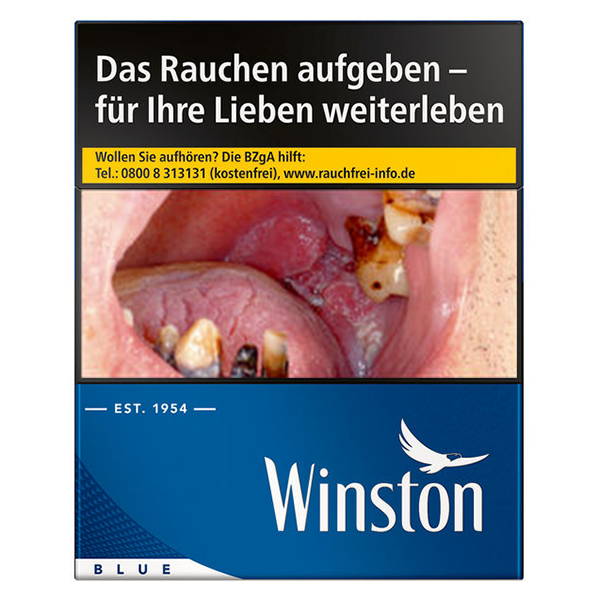 Die Winston Blue Zigaretten in 5XL.