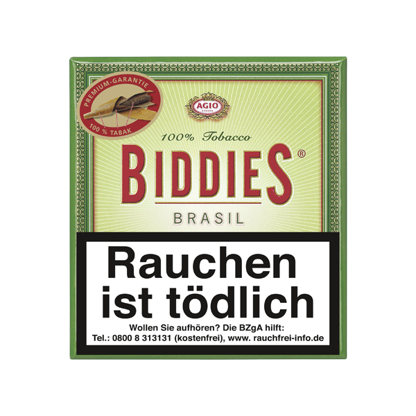 Biddies Zigarillos Brasil Grün M mit Naturdeckblatt