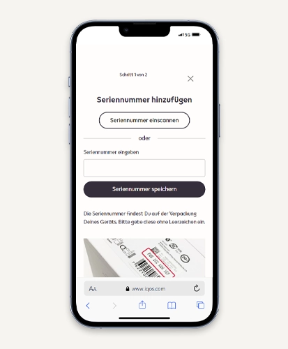 iqos registrieren seriennummer hinzufgen