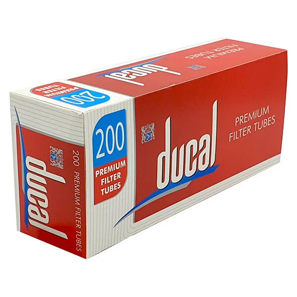 Ducal Premium Filterhülsen Rot 200er Packung seitlich Ducal Premium Filterhülsen Rot 200er Packung seitlich