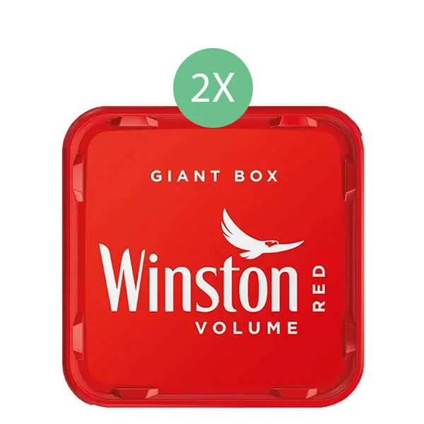 Winston Tabak Red 2 x Giant Box mit wählbarem Zubehör