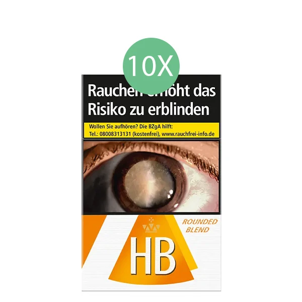 HB Zigaretten Rounded Blend Orange Original Pack Stange HB Zigaretten Rounded Blend Orange Original Pack Stange