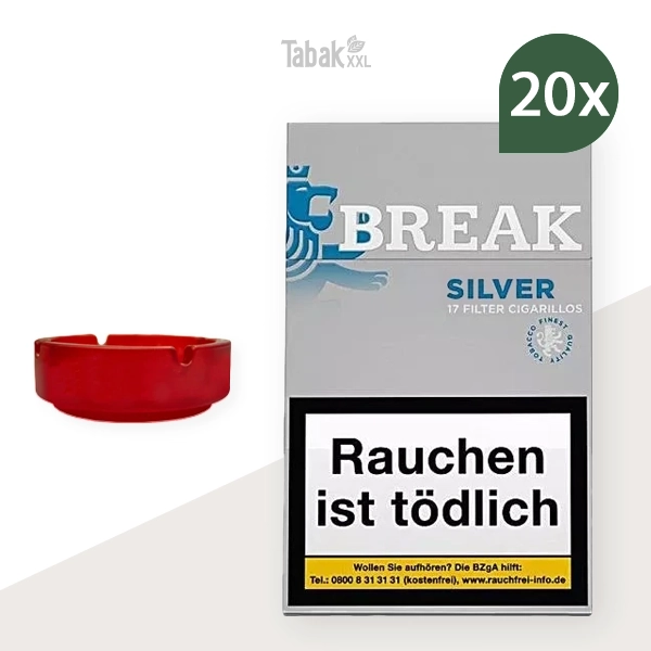 20x-break-zigarillos-silver-m-mit-filter-+-1x-aschenbecher 20x-break-zigarillos-silver-m-mit-filter-+-1x-aschenbecher