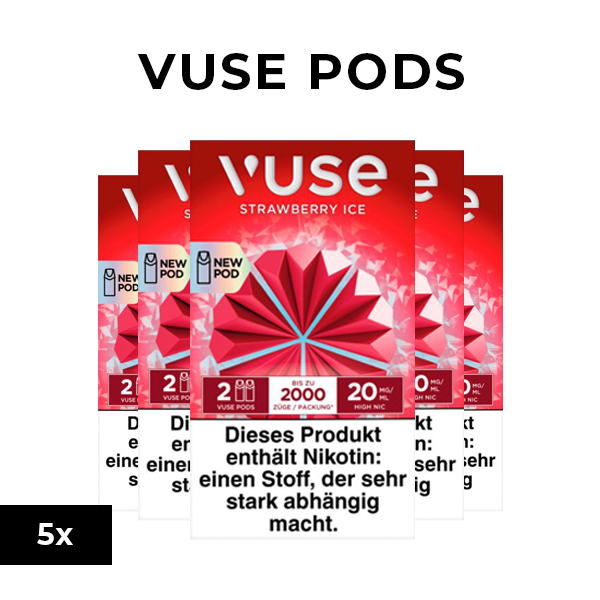 5x VUSE Pods Strawberry Ice