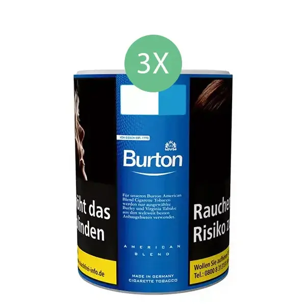 3 Burton Blue Dose mit Zubehör