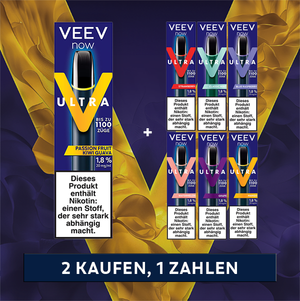 veev now ultra passionfruit kiwi guave 1+1 bundle