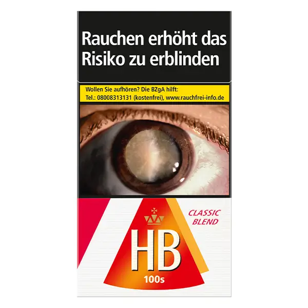 HB Zigaretten Classic Blend 100 Rot Original Pack HB Zigaretten Classic Blend 100 Rot Original Pack