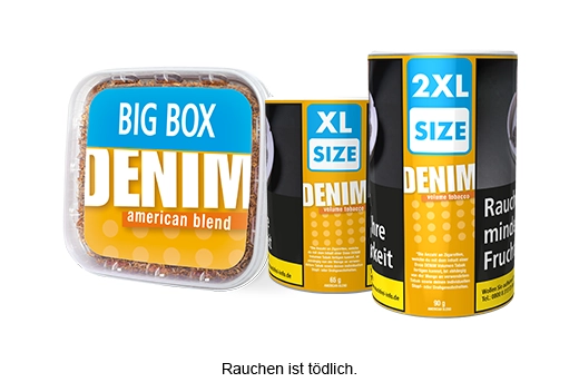 Denim Tabak Stopftabak Denim Tabak alle Formate im Ueberblick
