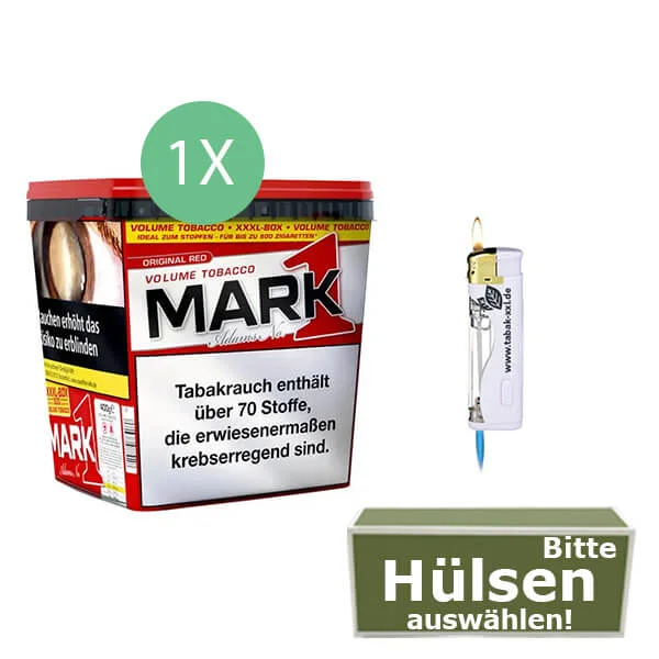 1 x Mark xxxl Volumentabak mit Led Feuerzeug