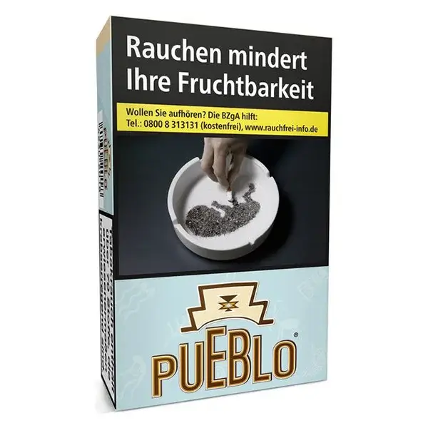 Die Pueblo Blue Zigaretten im original Pack.