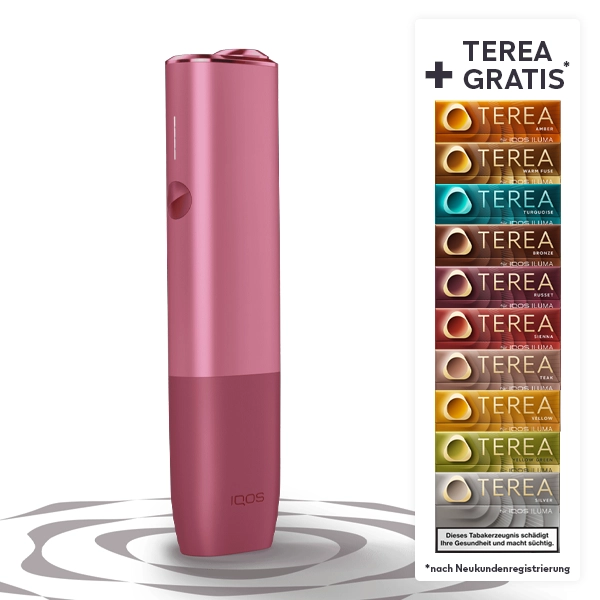 IQOS ILUMA ONE Sunset Red + bis zu 60 TEREA Sticks nach Registrierung* bei IQOS IQOS ILUMA ONE Sunset Red + bis zu 60 TEREA Sticks nach Registrierung* bei IQOS