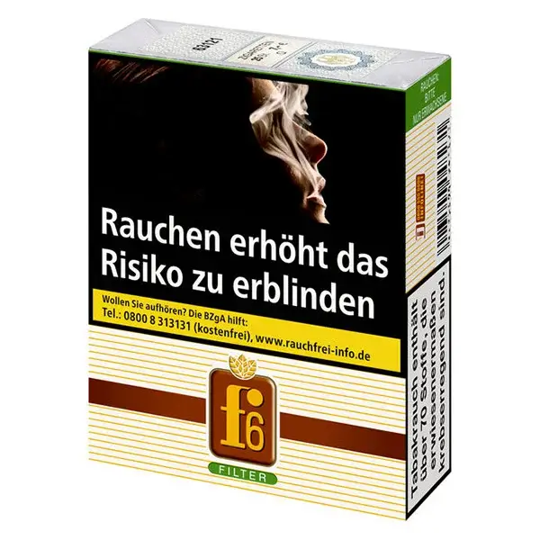 Die f6 Original Zigaretten im original Pack.