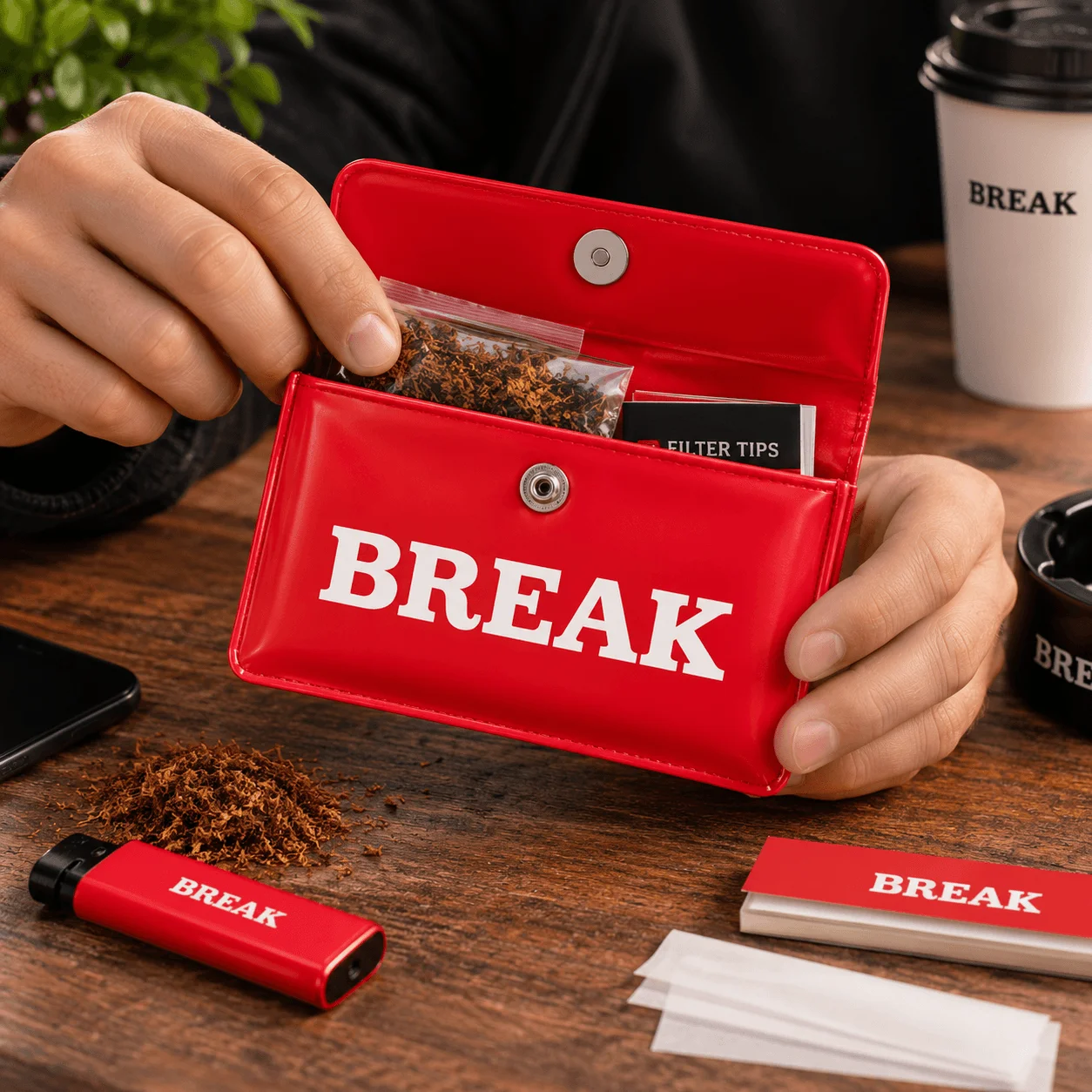 break-tabaktasche-rot-praktische-tasche-mit-druckknopf- break-tabaktasche-rot-praktische-tasche-mit-druckknopf-