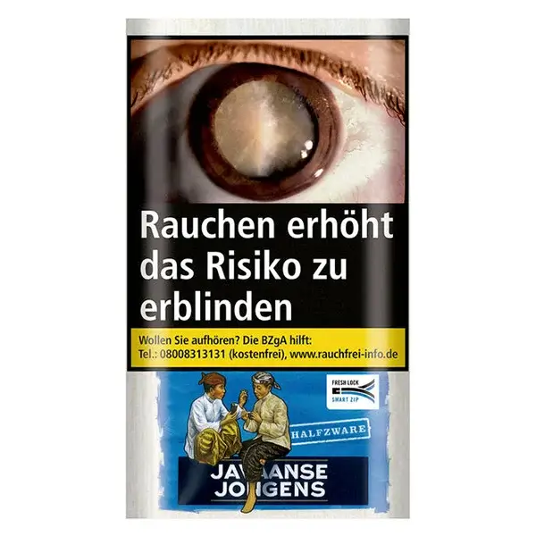 Javaanse Jongens Drehtabak Halfzware Blau Pouch Javaanse Jongens Drehtabak Halfzware Pouch