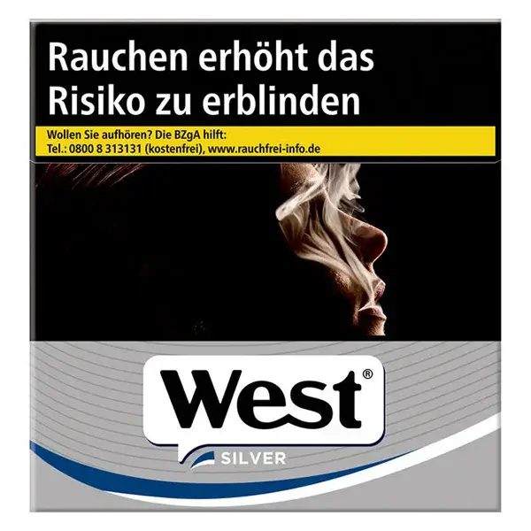 Die West Silver Zigaretten in 4XL.