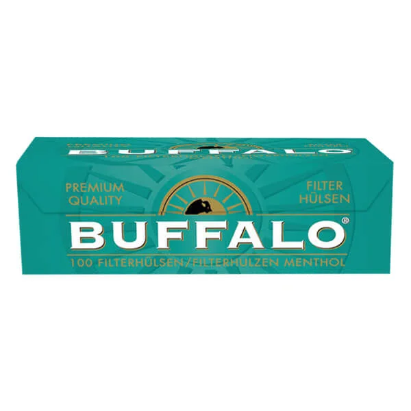 Buffalo Menthol Filterhülsen Grün 100er Packung Buffalo Menthol Filterhülsen Grün 100er Packung