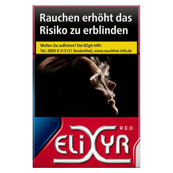 Die Elixyr Red Zigaretten.