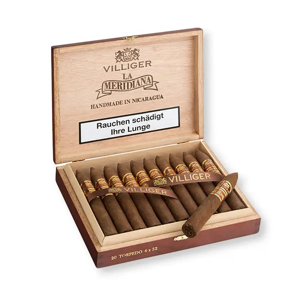 villiger la meridiana zigarren torpedo kiste offen villiger la meridiana zigarren torpedo kiste offen