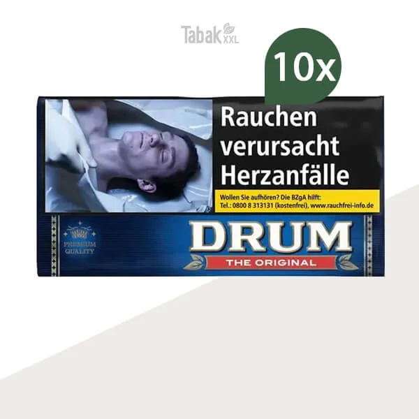 10x Drum Drehtabak Original M Pouch
