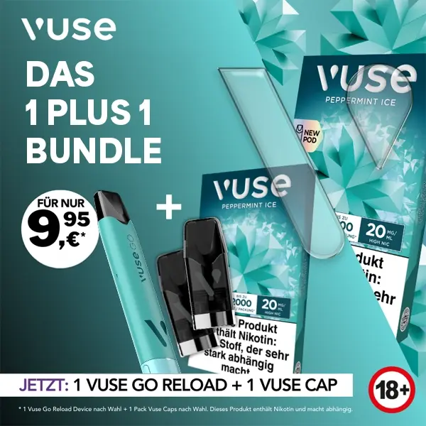 1x vuse go reload pen aqua 1x pack vuse pods