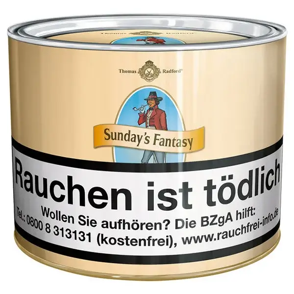 Thomas Radford Pfeifentabak Sundays Fantasy 100g Dose Thomas Radford Pfeifentabak Sundays Fantasy 100g Dose